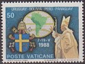 Vatican City State 1989 Personajes 50 Liras Multicolor Scott 845